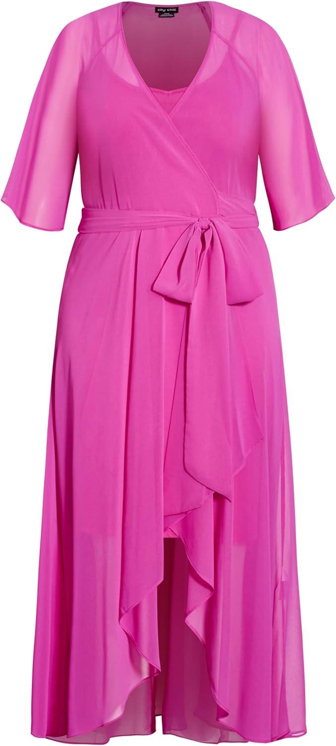 image:imageCity Chic Womens Plus Size Dress Enthrall Me MaxiLipstick