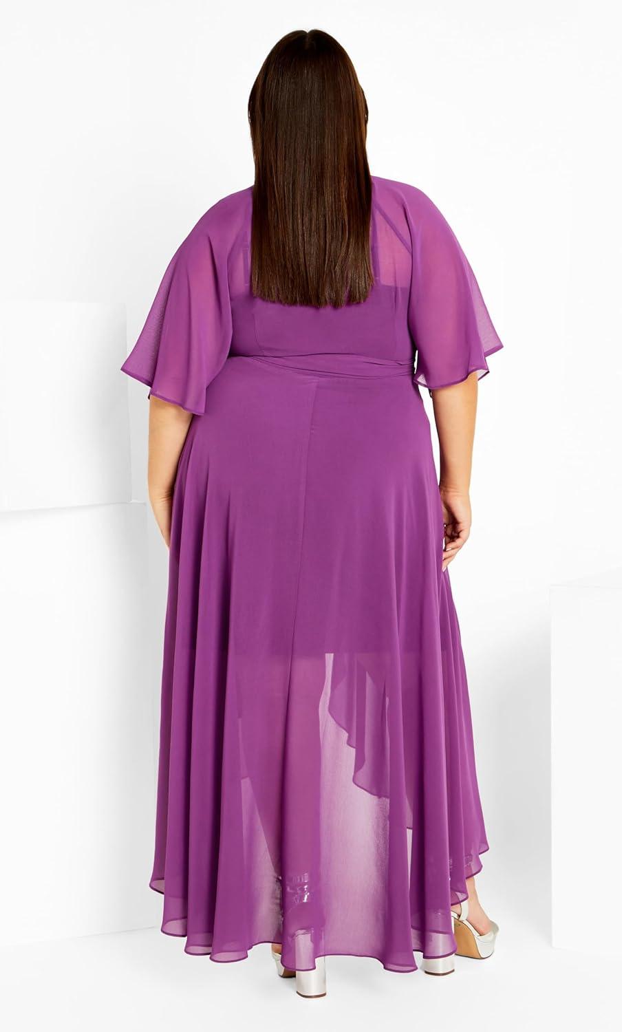 image:imageCity Chic Womens Plus Size Dress Enthrall Me MaxiWisteria