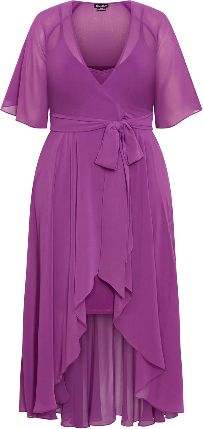 image:imageCity Chic Womens Plus Size Dress Enthrall Me MaxiWisteria