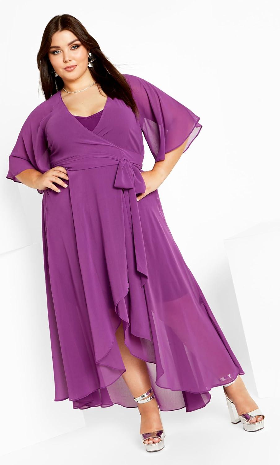 image:imageCity Chic Womens Plus Size Dress Enthrall Me MaxiWisteria