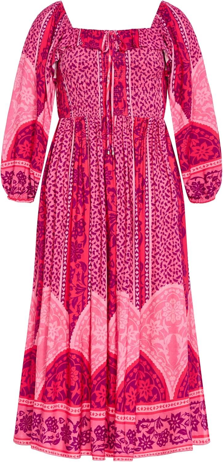 image:imageCity Chic Womens Plus Size Dress Estelle MaxiField of Dreams