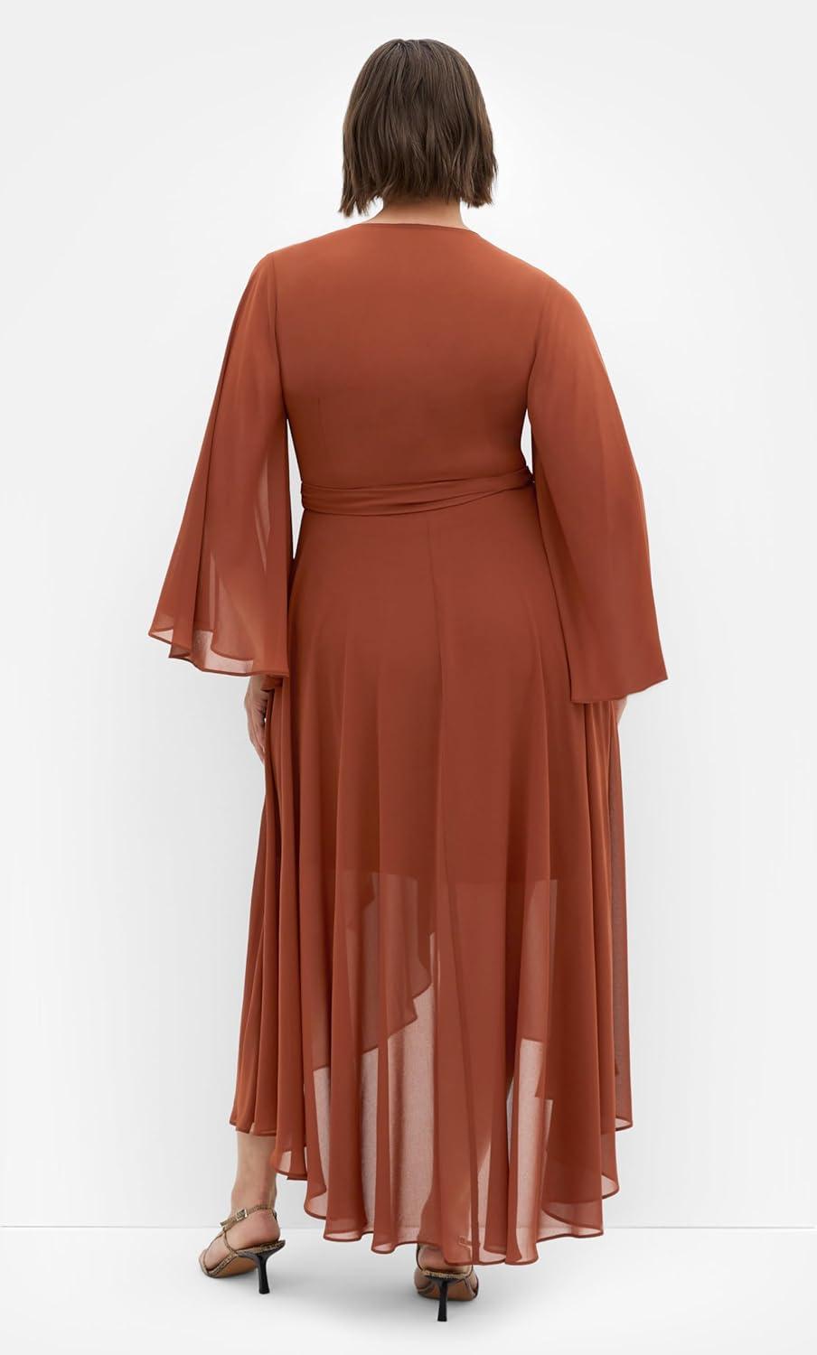 image:imageCity Chic Womens Plus Size Dress Fleetwood MaxiGinger