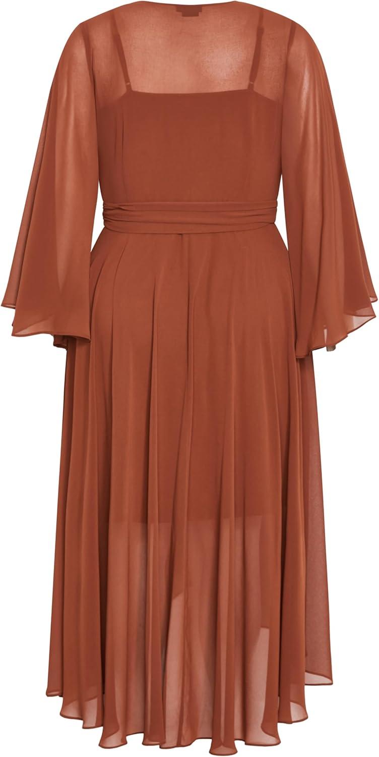 image:imageCity Chic Womens Plus Size Dress Fleetwood MaxiGinger