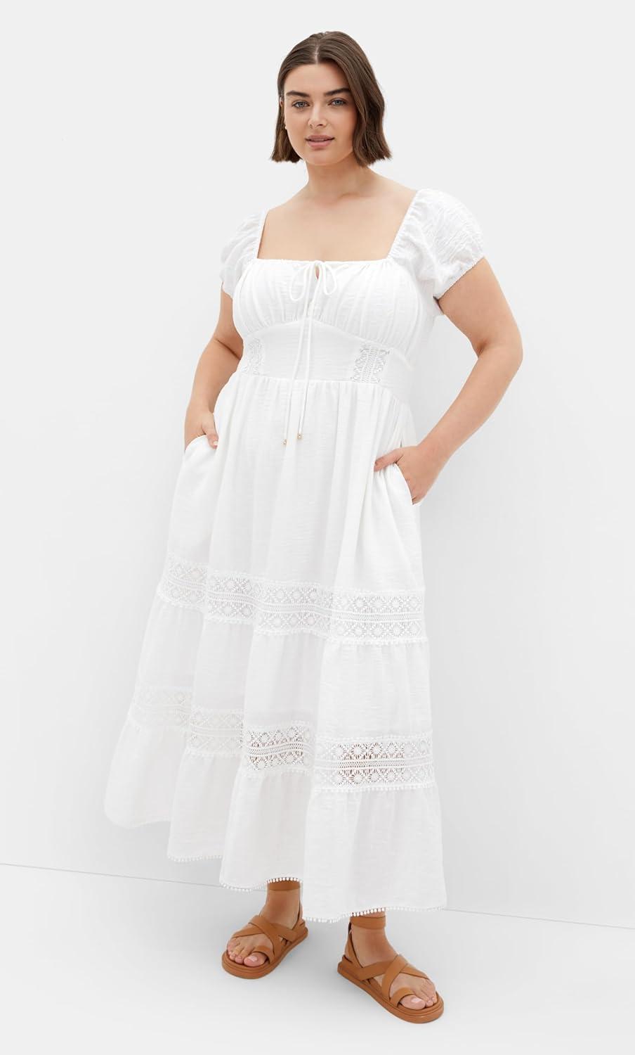 image:imageCity Chic Womens Plus Size Dress HavenIvory