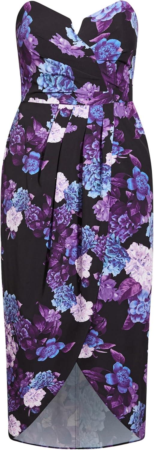 image:imageCity Chic Womens Plus Size Dress Hydrangea MaxiBlack