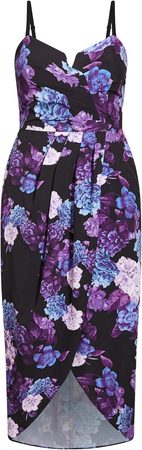 image:imageCity Chic Womens Plus Size Dress Hydrangea MaxiBlack
