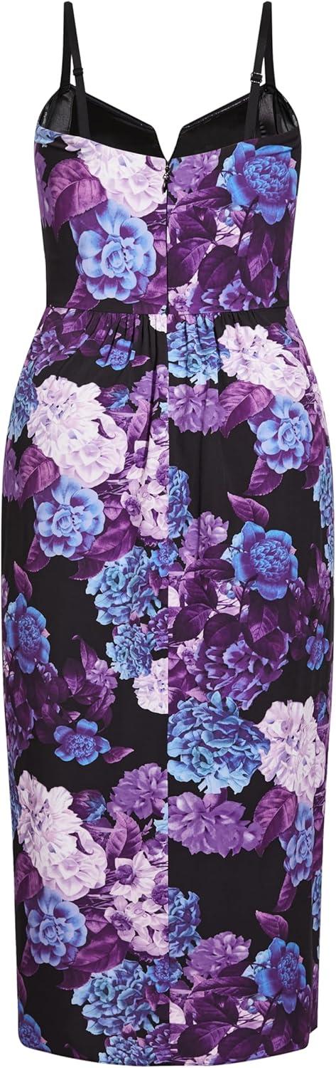 image:imageCity Chic Womens Plus Size Dress Hydrangea MaxiBlack