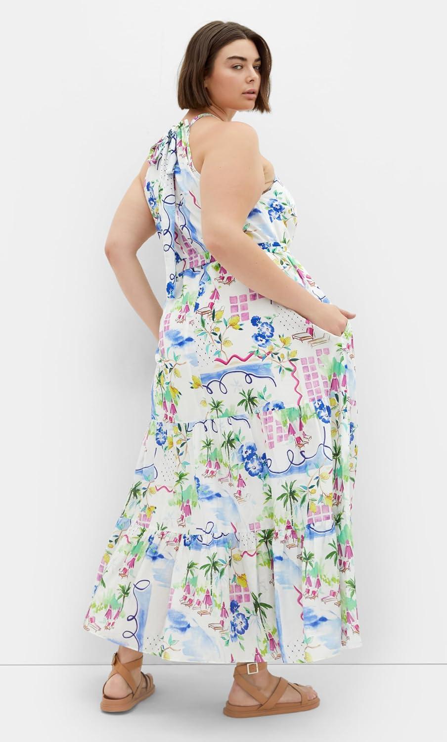 image:imageCity Chic Womens Plus Size Dress Island Breeze MaxiIsland Breeze