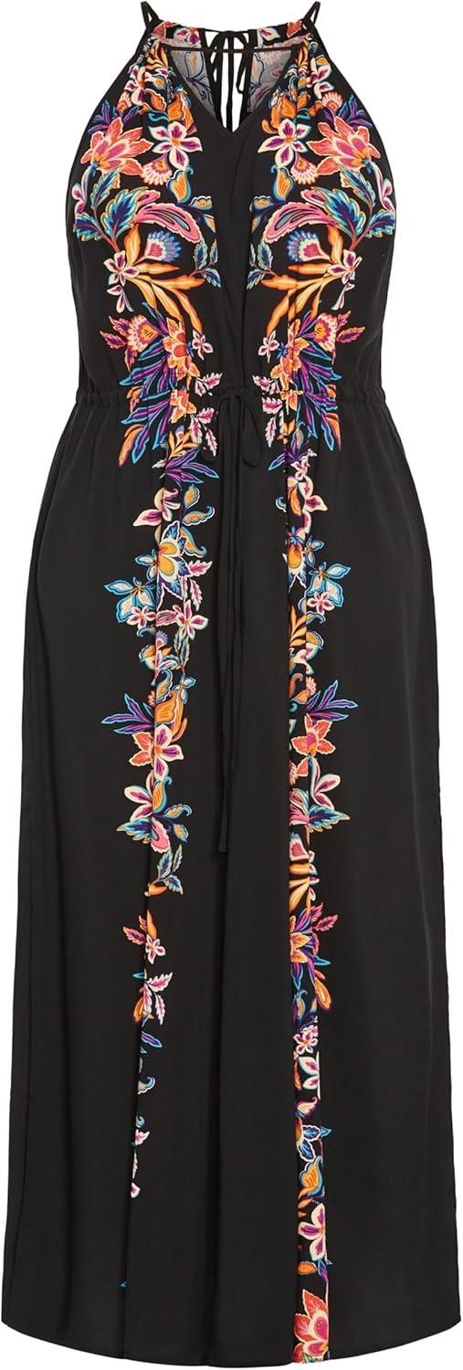 image:imageCity Chic Womens Plus Size Dress Island GirlBlack Tropics