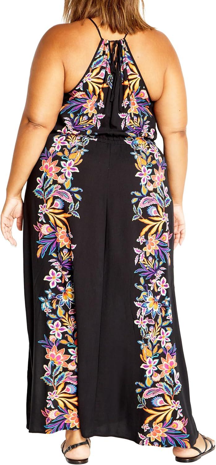 image:imageCity Chic Womens Plus Size Dress Island GirlBlack Tropics