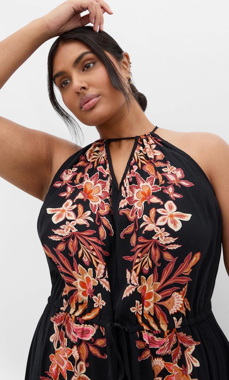 image:imageCity Chic Womens Plus Size Dress Island GirlCinnamon