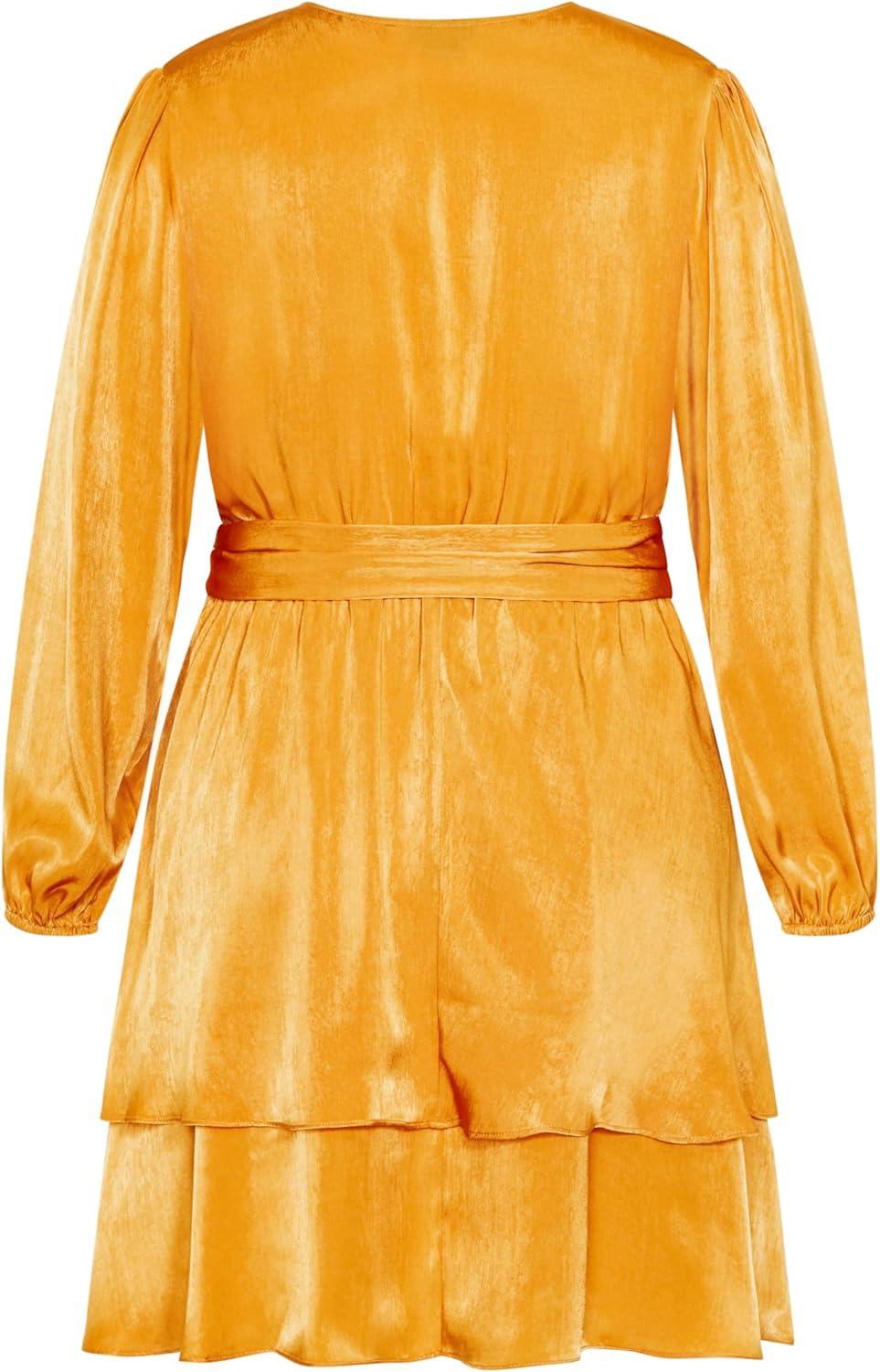 image:imageCity Chic Womens Plus Size Dress IvoryYellow Gold