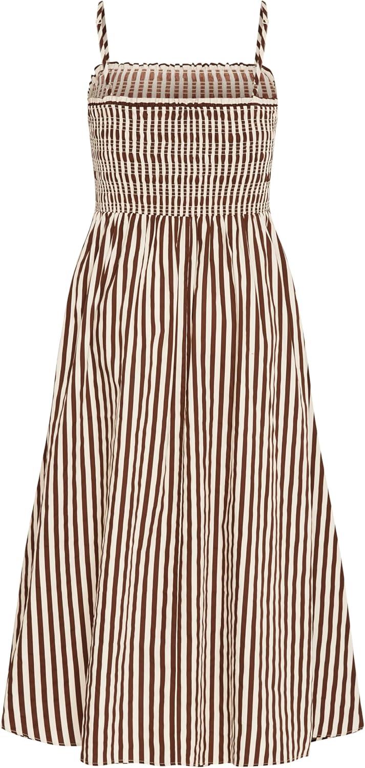 image:imageCity Chic Womens Plus Size Dress Jolie Print Shirred MaxiChoc Stripe