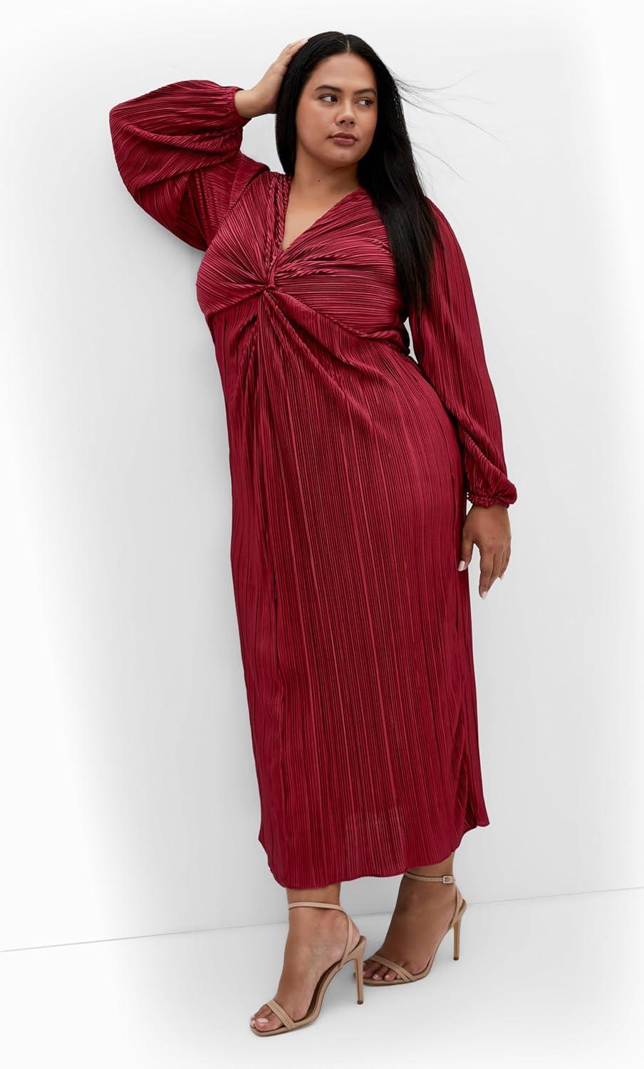 image:imageCity Chic Womens Plus Size Dress Kaya MaxiMagenta