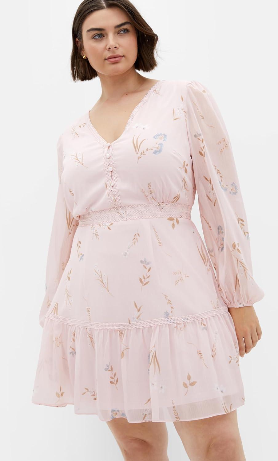 image:imageCity Chic Womens Plus Size Dress Kiki PrintAria Floral