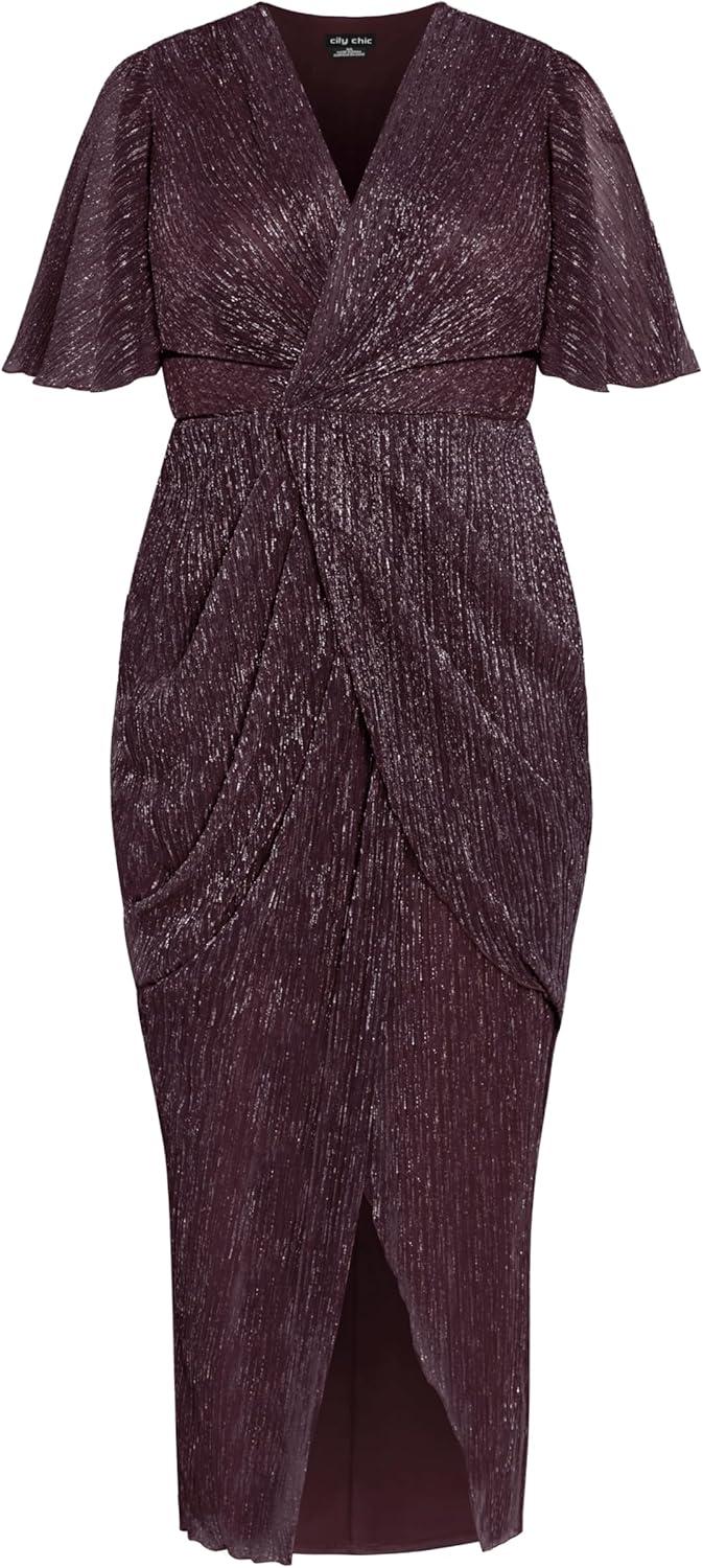 image:imageCity Chic Womens Plus Size Dress Macy MaxiPurple