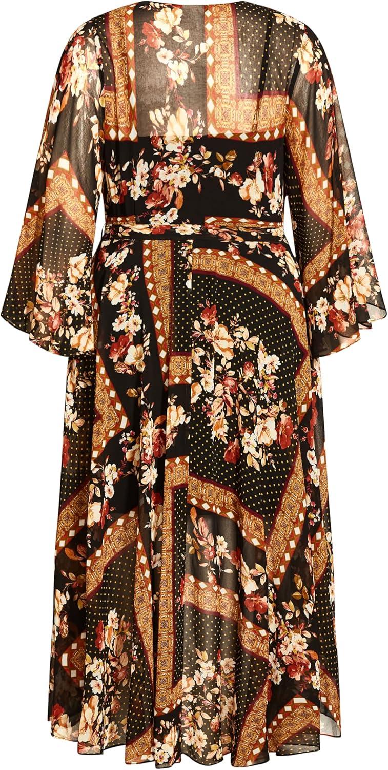 image:imageCity Chic Womens Plus Size Dress Martha MaxiFloral