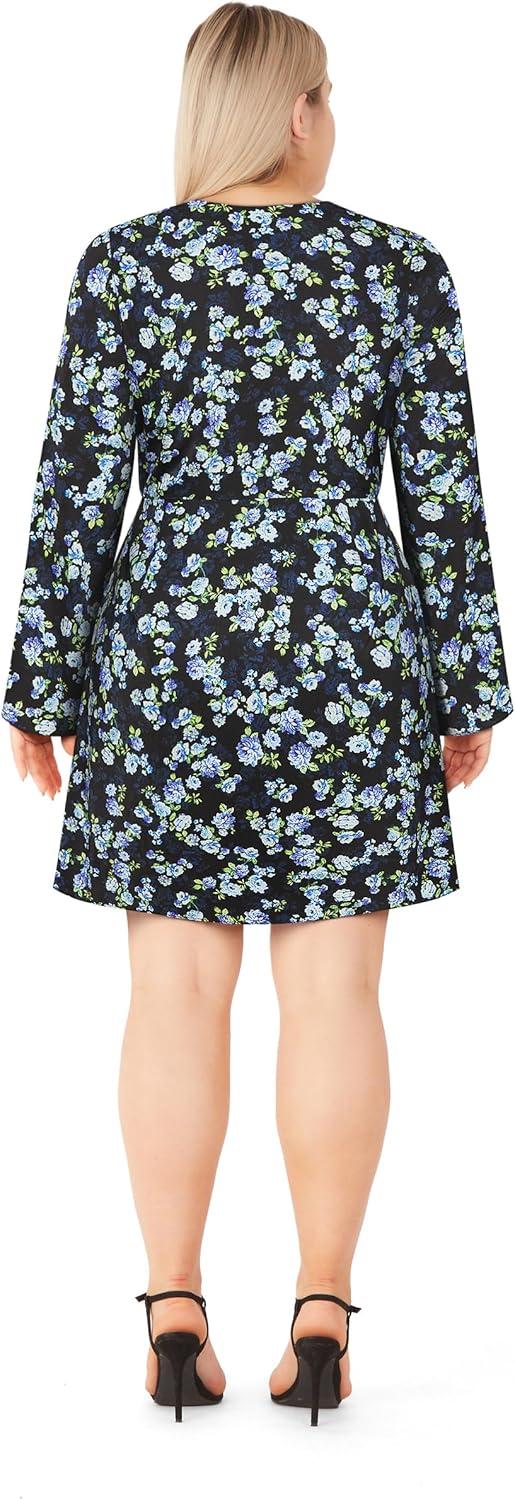 image:imageCity Chic Womens Plus Size Dress Rivka PrintBlue Print