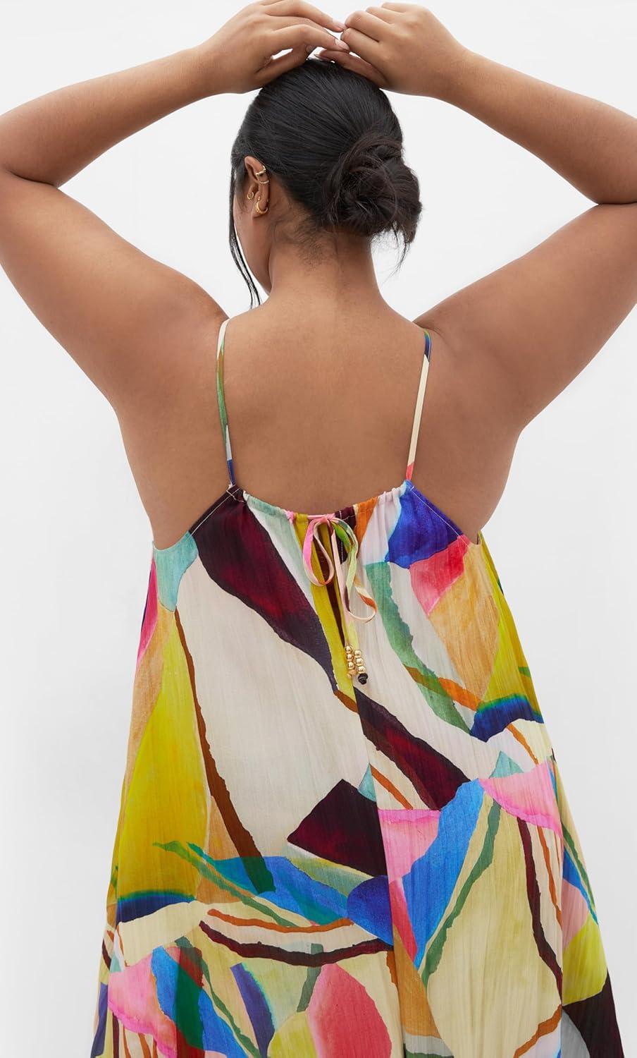 image:imageCity Chic Womens Plus Size Dress Summer Print Shift MaxiSummer Nights