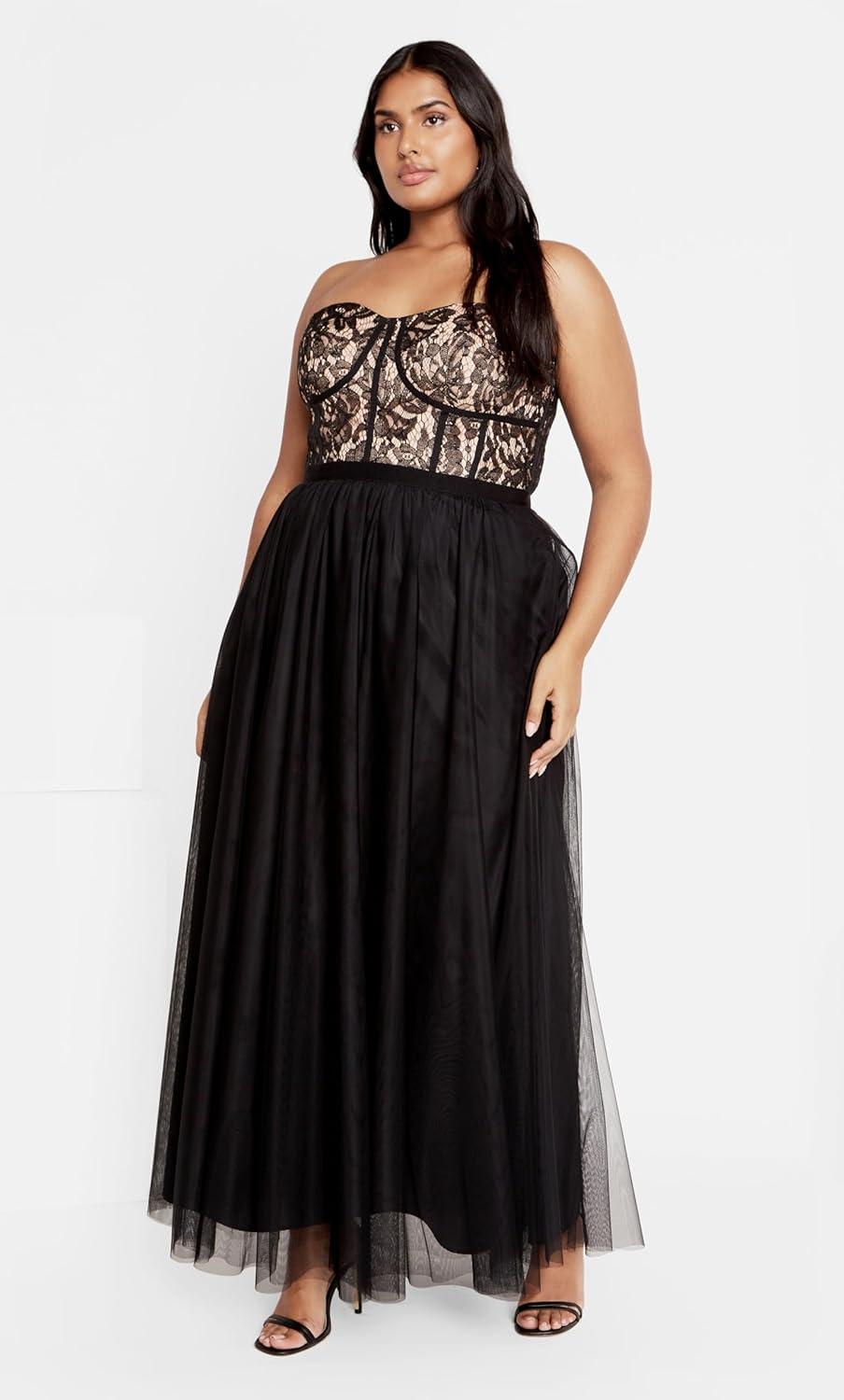 image:imageCity Chic Womens Plus Size Dress Sweet BeautyBlack