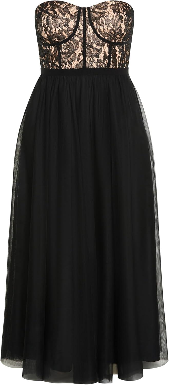 image:imageCity Chic Womens Plus Size Dress Sweet BeautyBlack