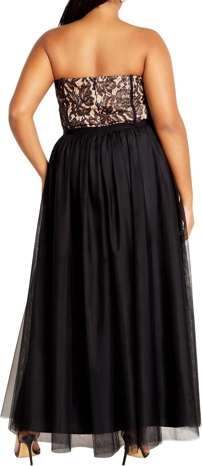 image:imageCity Chic Womens Plus Size Dress Sweet BeautyBlack