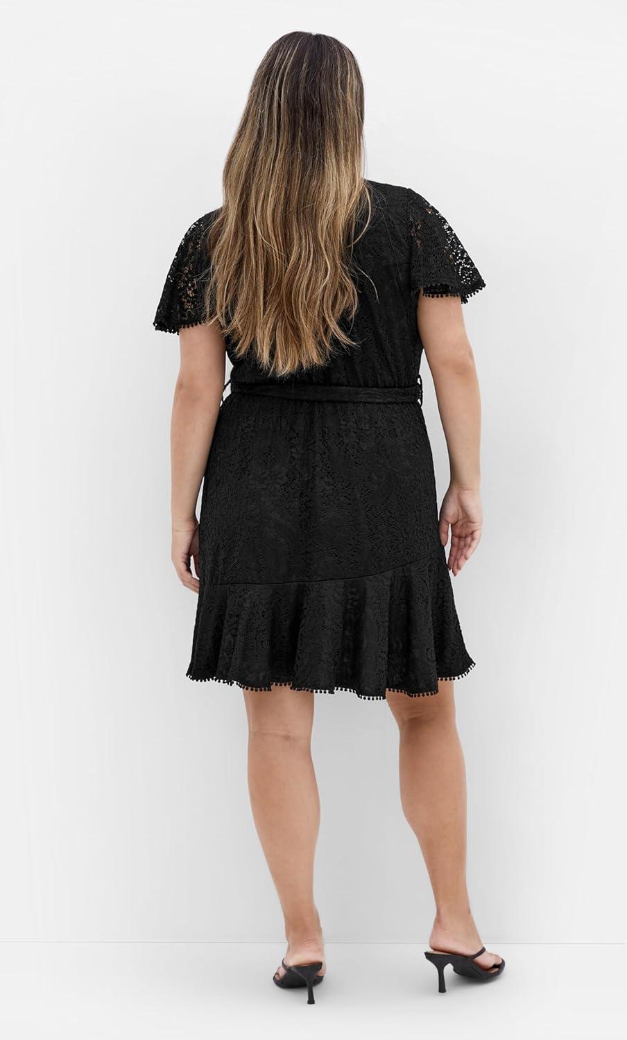 image:imageCity Chic Womens Plus Size Dress Sweet Lace MiniBlack