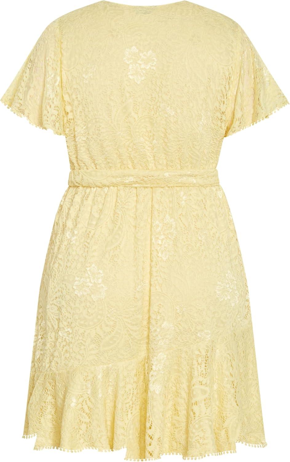 image:imageCity Chic Womens Plus Size Dress Sweet Lace MiniButtercup