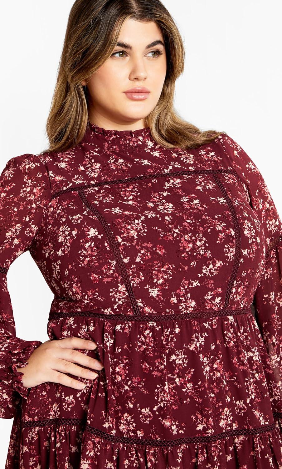 image:imageCity Chic Womens Plus Size Dress ElsieAdorn Floral