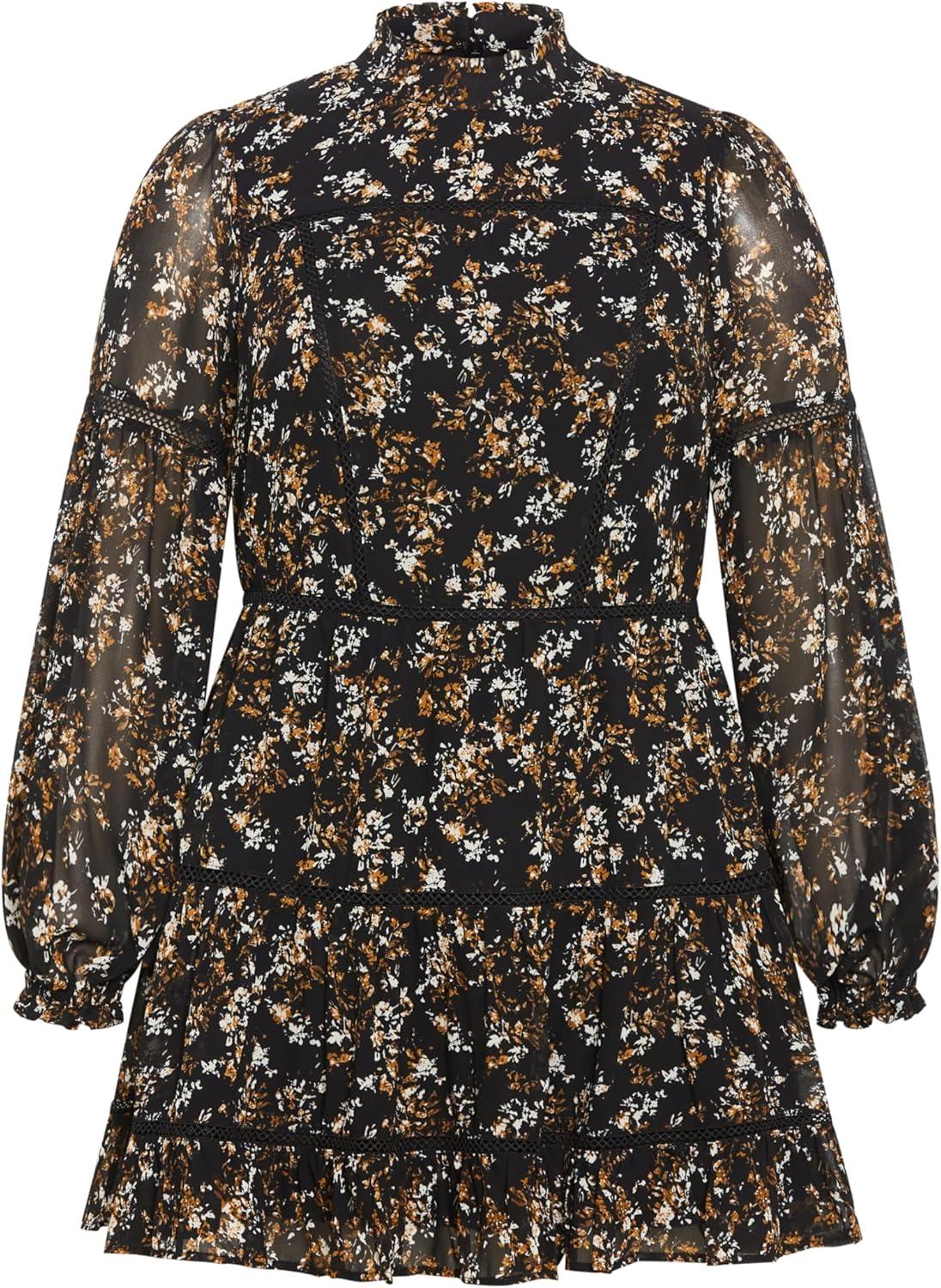 image:imageCity Chic Womens Plus Size Dress ElsieFall Floral