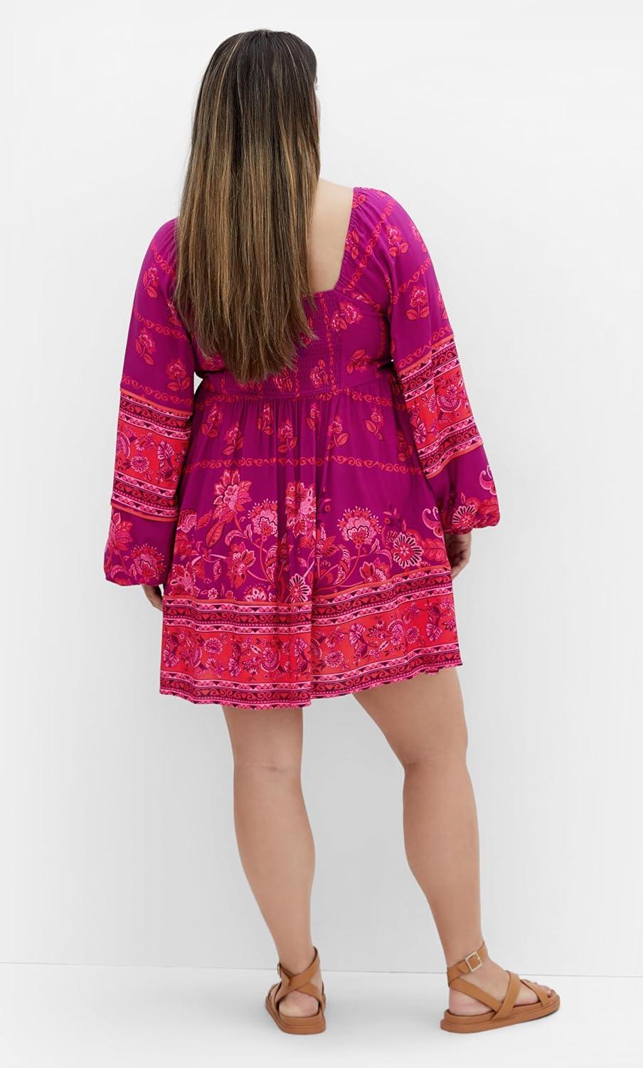 image:imageCity Chic Womens Plus Size Dress Jasmine MiniDreamy Border
