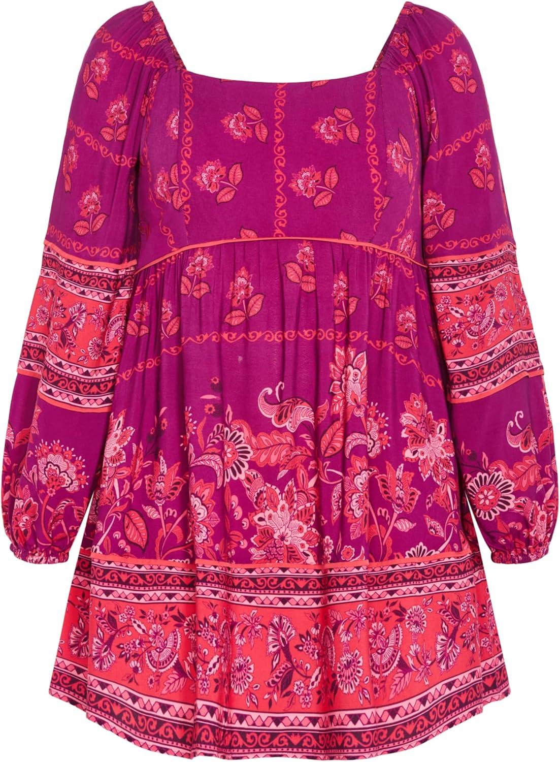 image:imageCity Chic Womens Plus Size Dress Jasmine MiniDreamy Border