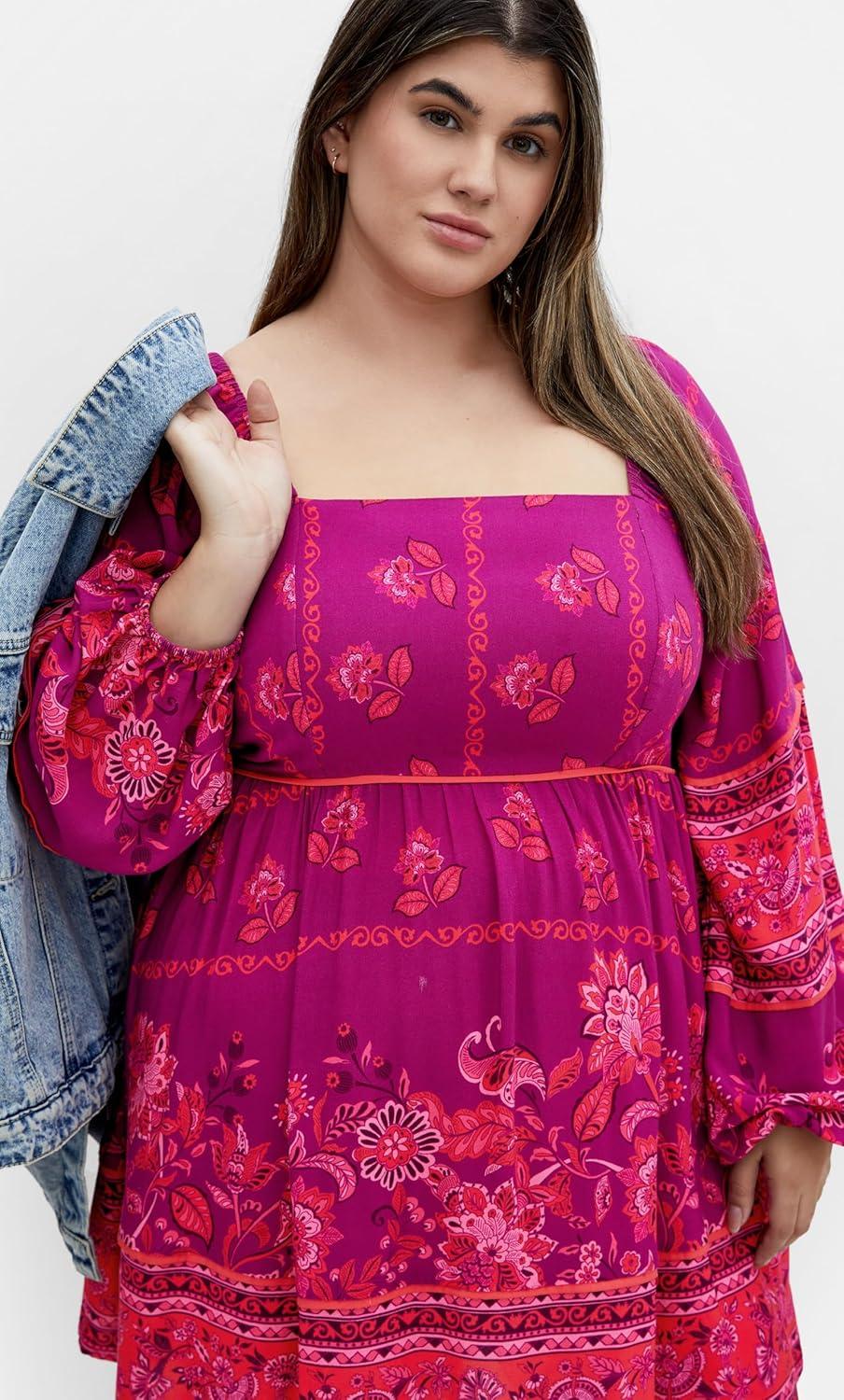 image:imageCity Chic Womens Plus Size Dress Jasmine MiniDreamy Border