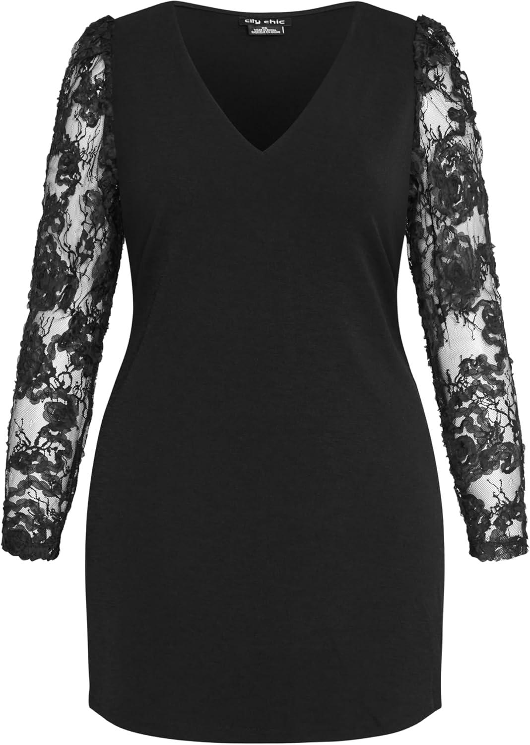 image:imageCity Chic Womens Plus Size Dress KeylaBlack