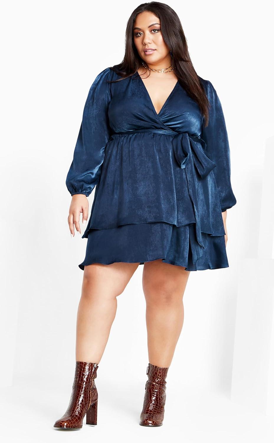 image:imageCity Chic Womens Plus Size DressNavy