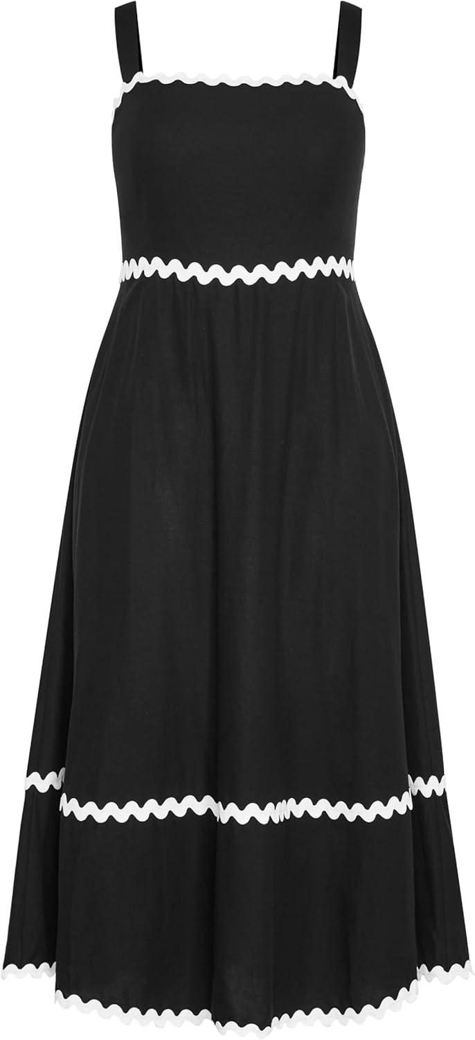 image:imageCity Chic Womens Plus Size DressShani Fit and FlareBlkWhite