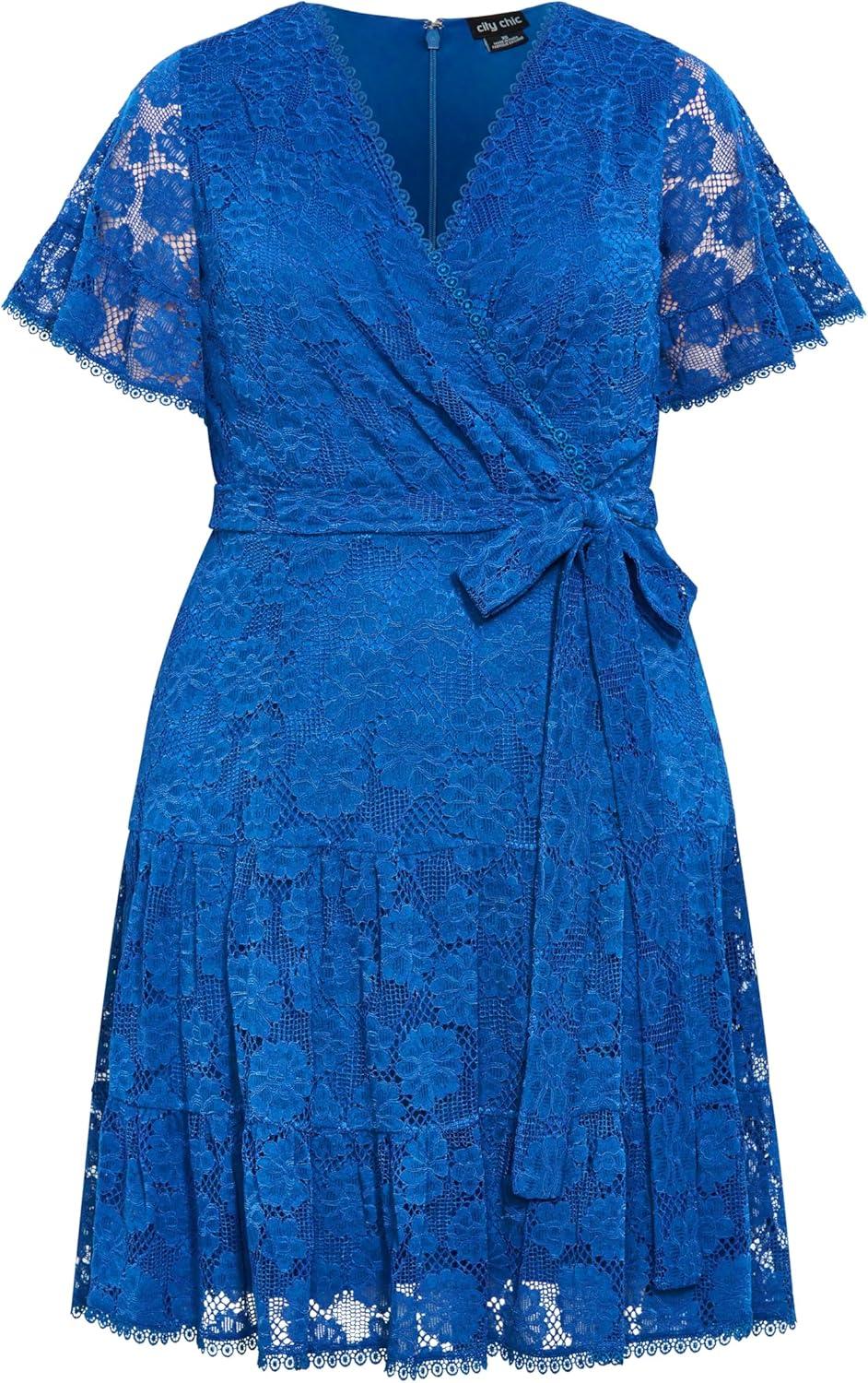image:imageCity Chic Womens Plus Size Garden Kisses DressMonaco Blue