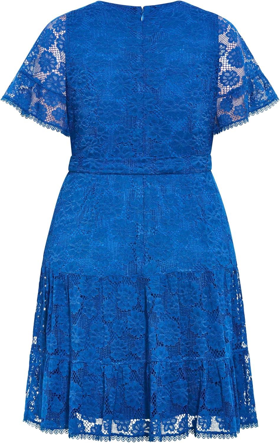 image:imageCity Chic Womens Plus Size Garden Kisses DressMonaco Blue