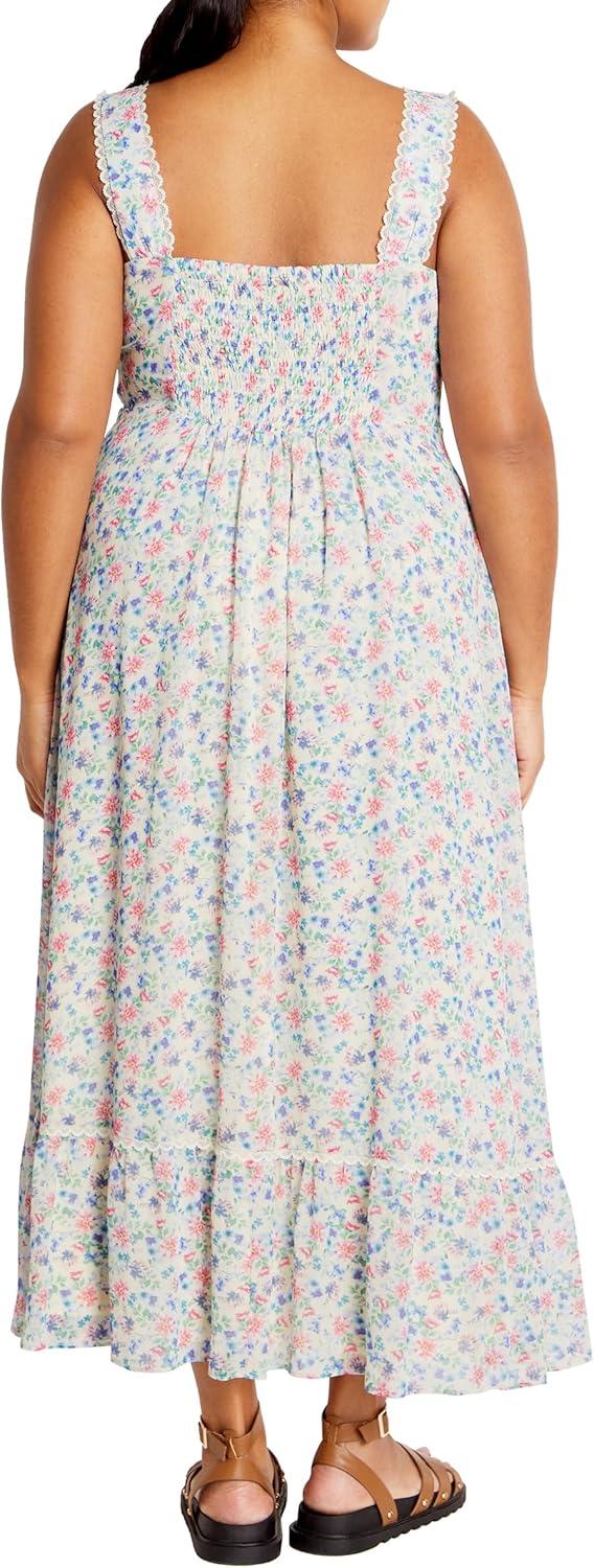 image:imageCity Chic Womens Plus Size Lidia Print DressDelicate Ditsy