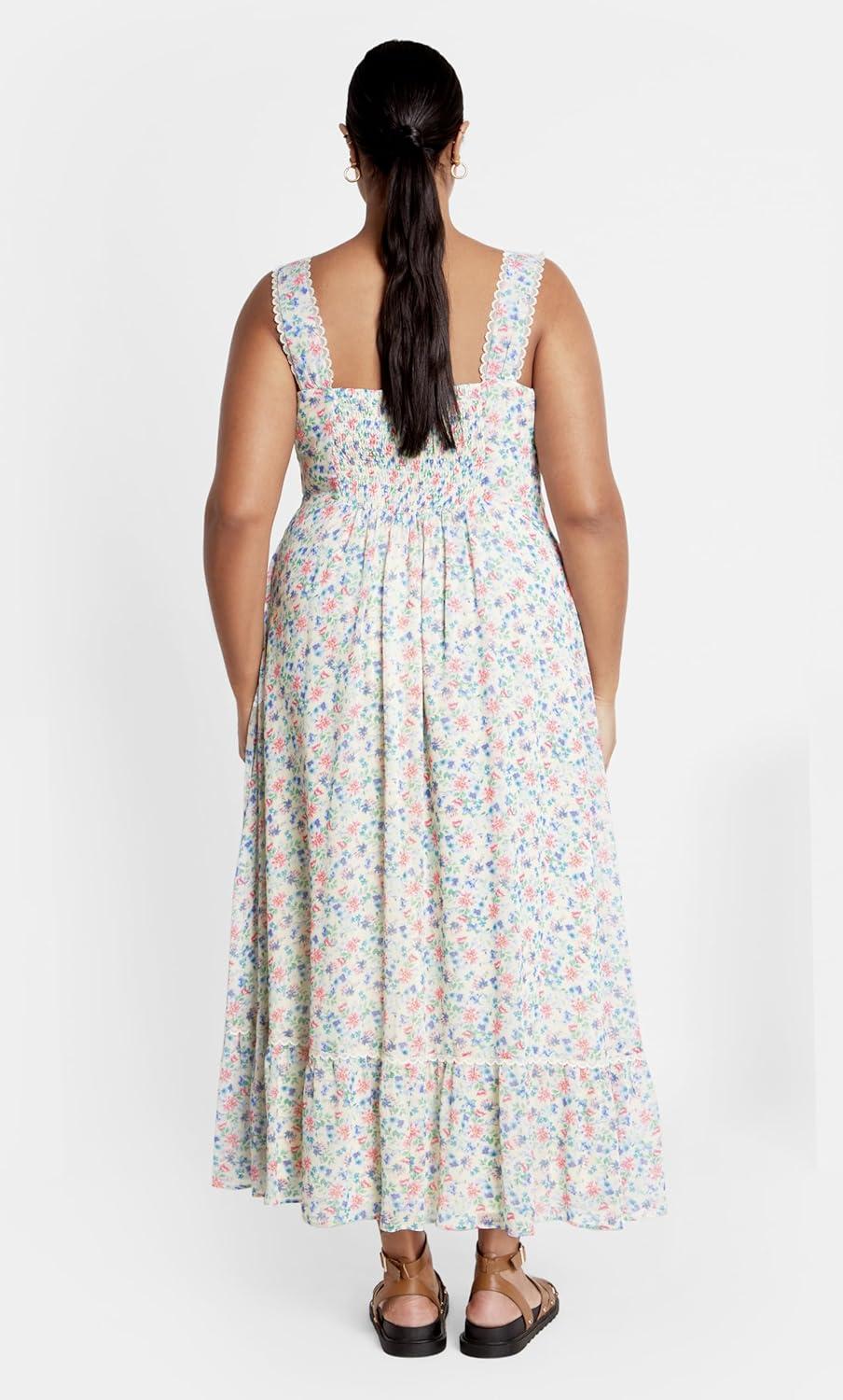 image:imageCity Chic Womens Plus Size Lidia Print DressDelicate Ditsy