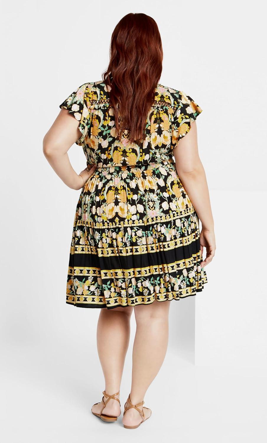 image:imageCity Chic Womens Plus Size Lilah DressBlk Free Spirit