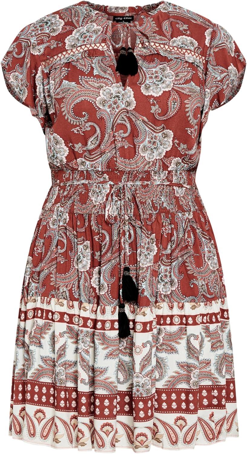 image:imageCity Chic Womens Plus Size Lilah DressPaisley Love