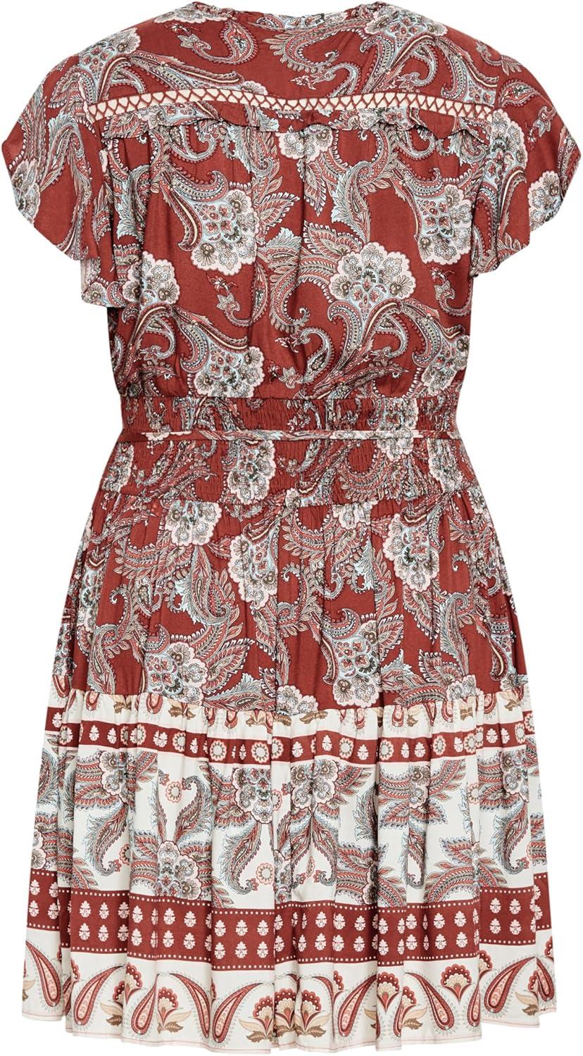 image:imageCity Chic Womens Plus Size Lilah DressPaisley Love