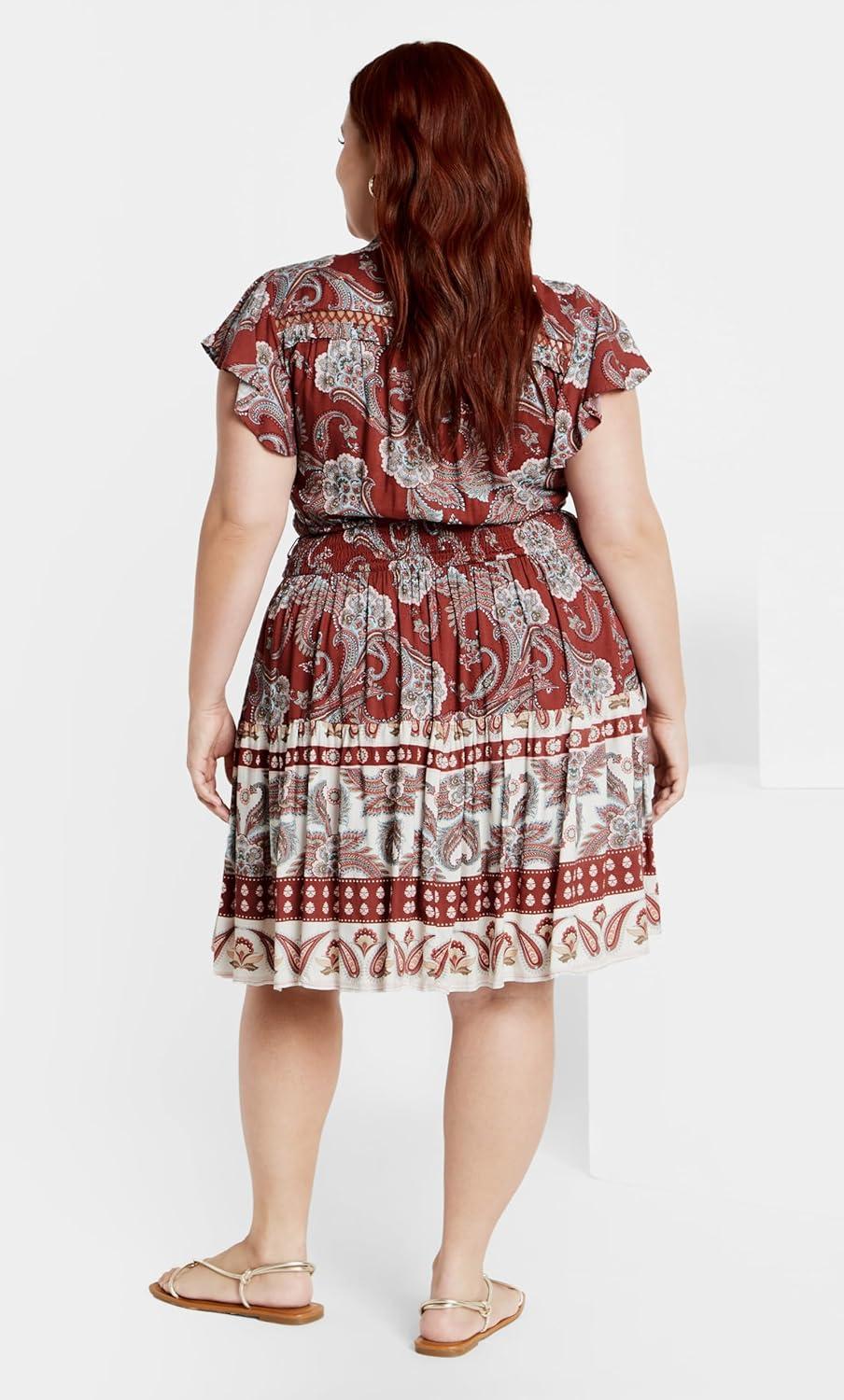 image:imageCity Chic Womens Plus Size Lilah DressPaisley Love
