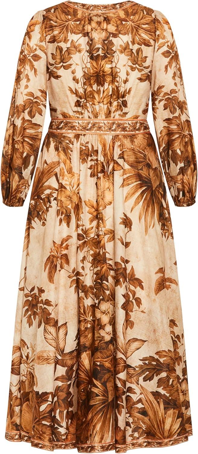 image:imageCity Chic Womens Plus Size Maddie Wrap Maxi DressSwept Away