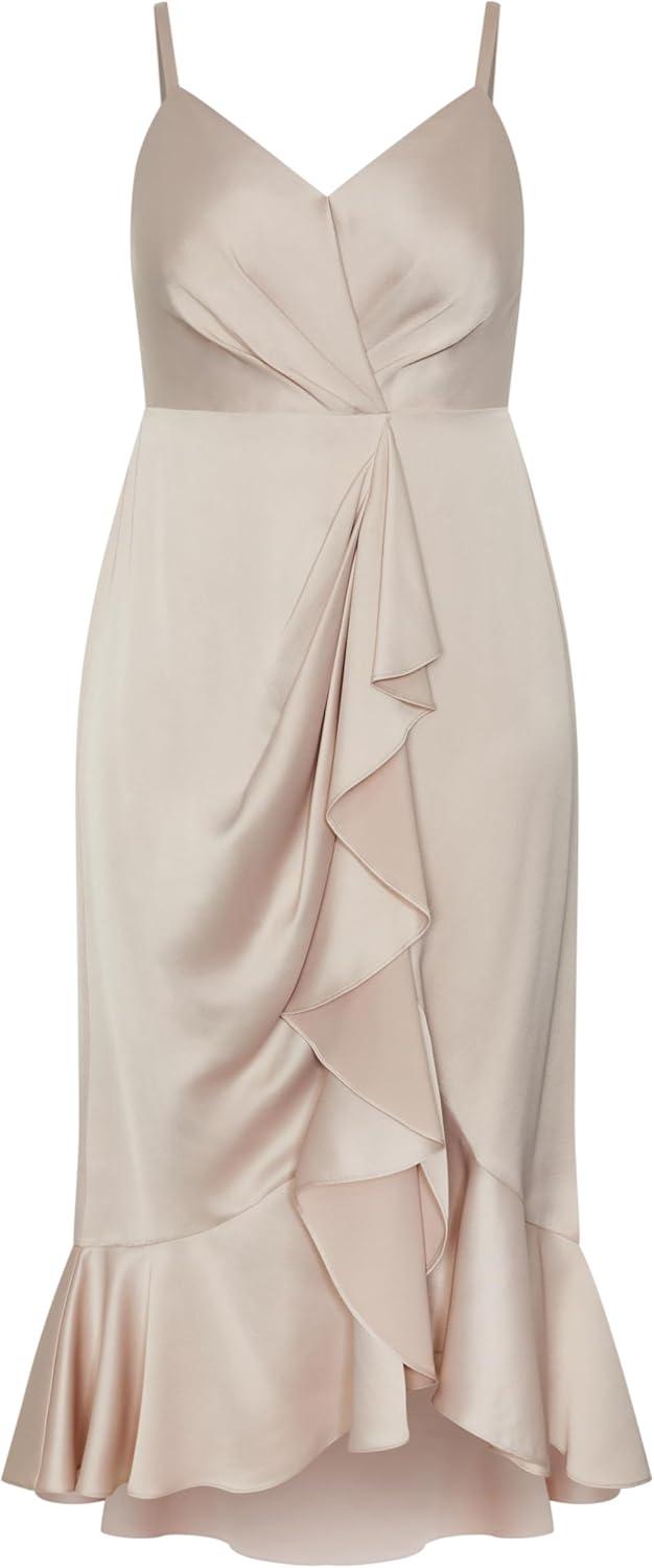 image:imageCity Chic Womens Plus Size Maxi Dress Bella RuffleGardenia