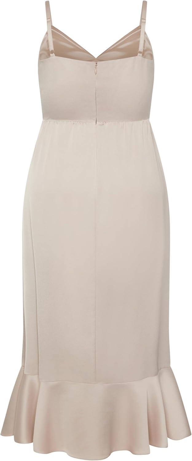 image:imageCity Chic Womens Plus Size Maxi Dress Bella RuffleGardenia