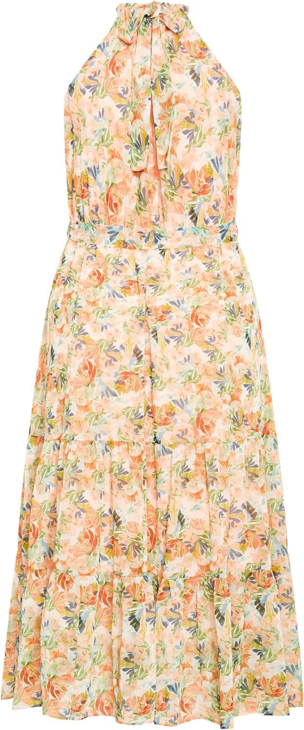 image:imageCity Chic Womens Plus Size Maxi Dress Callie Print TierMiami Mini