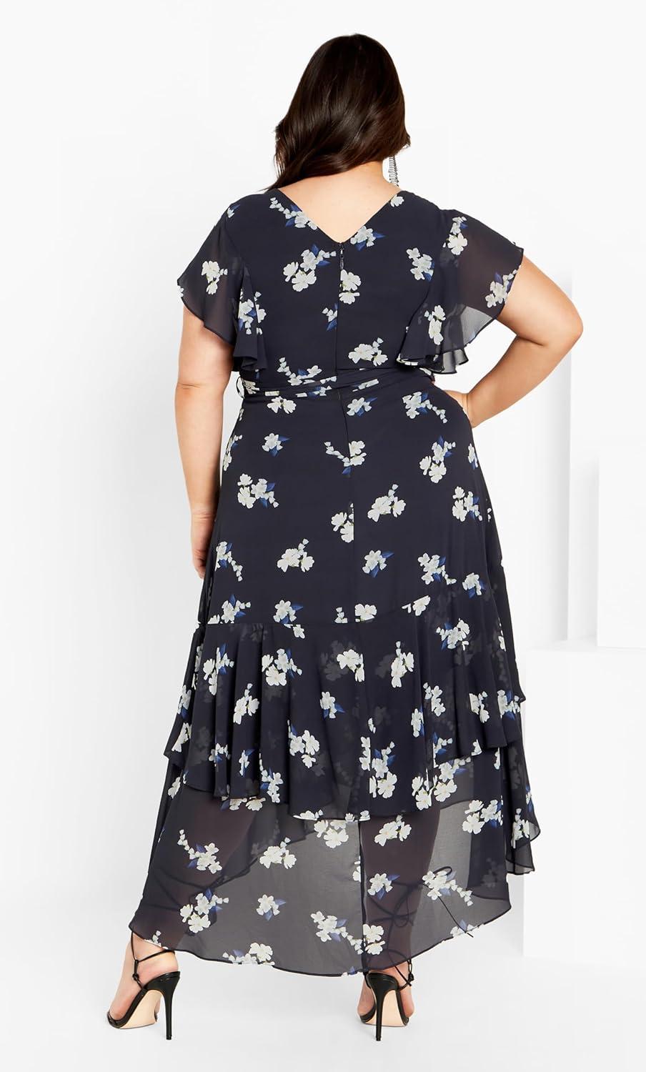 image:imageCity Chic Womens Plus Size Maxi Dress Demure FloralDemure Floral