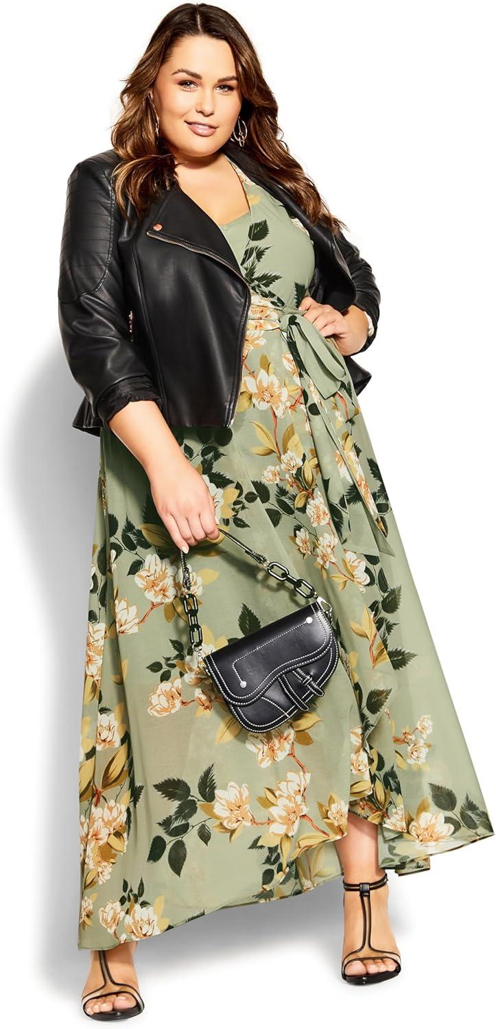 image:imageCity Chic Womens Plus Size Maxi Dress Fleetwood PrintMagnolia Floral